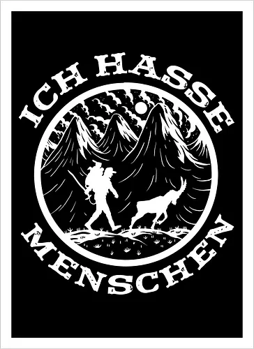 Wandern mit Ziege – Lustiges Bergsteiger Vintage Design