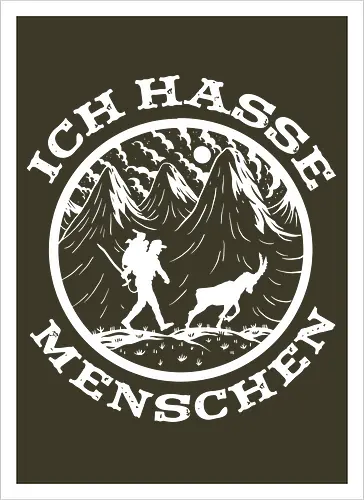 Wandern mit Ziege – Lustiges Bergsteiger Vintage Design