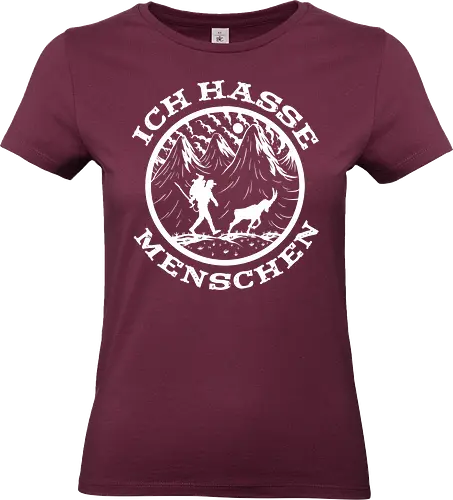 Wandern mit Ziege – Lustiges Bergsteiger Vintage Design - wandern mit ziege, bergziege shirt, wandern lustig, hiking design deutsch, alpen wandern, outdoor humor, bergsteiger geschenk, trekking outfit, naturfreunde shirt, ziegen motiv, wanderlust design, camping natur, alpen lifestyle, retro wandern, tier lustig - Standard T-Shirt (Frauen)