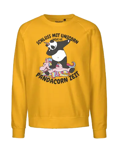 Lustiger Panda Dab mit Einhornhorn – Süßes Fantasy Fun Shirt - Panda T-Shirt, dabbing Panda, Einhorn Panda, Panda mit Einhornhorn, lustiges Tier Shirt, Fantasy Tier Design, süßer Panda, Unicorn Shirt, witziges Geschenk, Kinder T-Shirt, Teenager Shirt, Fun Shirt, Panda Geschenk, Einhorn Geschenk, Tiermotiv Shirt, Cartoon Panda, lustige Kleidung, Panda Dab, Unicorn Panda Shirt - Fairtrade Sweatshirt