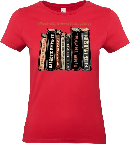 Books of Forbidden Knowledge - Books, time travel, aliens, galactic, science fiction, witches, wizards - Standard T-Shirt (Frauen)