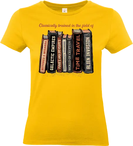 Books of Forbidden Knowledge - Books, time travel, aliens, galactic, science fiction, witches, wizards - Standard T-Shirt (Frauen)