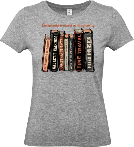 Books of Forbidden Knowledge - Books, time travel, aliens, galactic, science fiction, witches, wizards - Standard T-Shirt (Frauen)