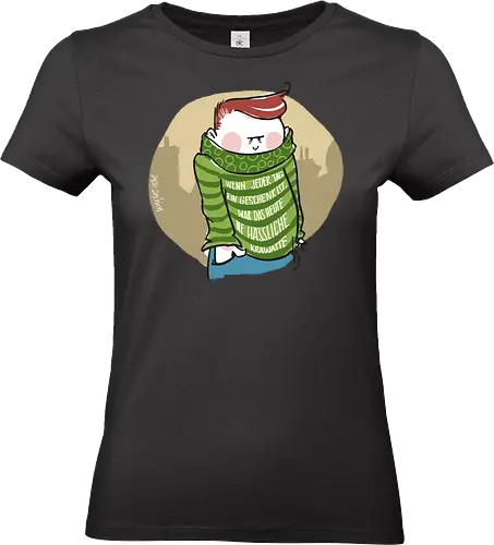 Wenn jeder Tag ein Geschenk ist... - Ringelpulli, fun, Sprüche, Weisheit, Lebenserkenntnis, Krawatte, Geschenk - Standard T-Shirt (Frauen)