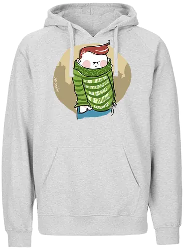 Wenn jeder Tag ein Geschenk ist... - Ringelpulli, fun, Sprüche, Weisheit, Lebenserkenntnis, Krawatte, Geschenk - Fairtrade Hoodie
