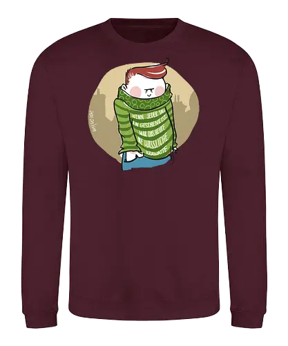 Wenn jeder Tag ein Geschenk ist... - Ringelpulli, fun, Sprüche, Weisheit, Lebenserkenntnis, Krawatte, Geschenk - Sweatshirt