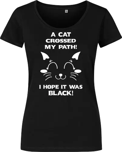 Eine schwarze Katze hat meinen Weg gekreuzt – ich liebe schwarze Katzen