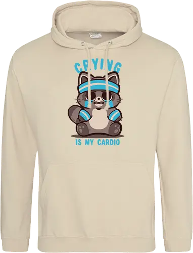 Crying is my Cardio Raccoon