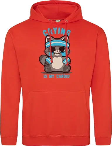 Crying is my Cardio Raccoon