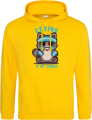 Crying is my Cardio Raccoon