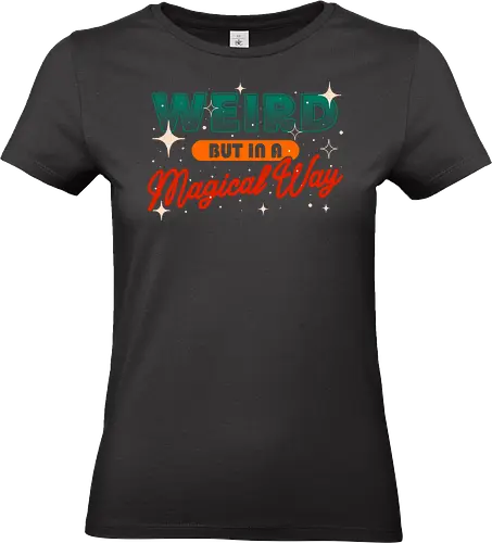 Weird But In A Magical Way - koalatees, koala, weird, magical, witchy, sparkle, cosmic, galaxy, stars, weirdo, odd, retro, born this way - Standard T-Shirt (Frauen)
