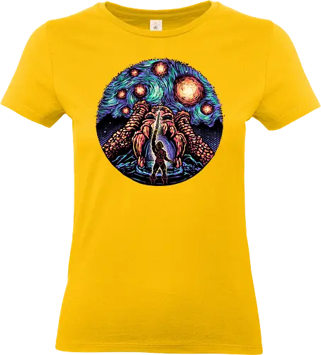 A Starry Universe - Comic, comic book, character, movie, animated, animation, superhero, universe - Standard T-Shirt (Frauen)