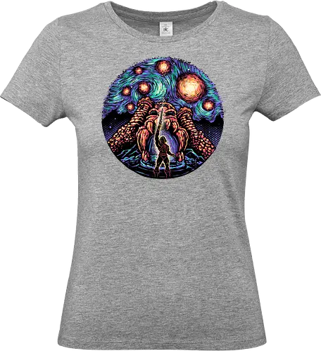 A Starry Universe - Comic, comic book, character, movie, animated, animation, superhero, universe - Standard T-Shirt (Frauen)