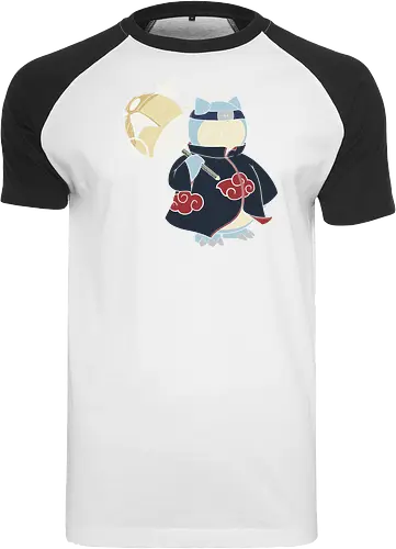 Relax Akatsuki - snorlax akatsuki shirt, shinobi snorlax t-shirt, anime mashup graphic tee, red cloud ninja cloak, sleeping pokemon ninja, akatsuki snorlax apparel, hidden mist headband shirt, samehada sword graphic, funny anime crossover top, minimalist anime streetwear, pocket monster ninja art, japanese pop culture clothing, otaku gift ideas, snorlax fan merchandise, ninja organization t-shirt, epic anime power up shirt, blue and navy anime design, gamer lifestyle apparel, legendary shinobi t-shirt - Raglan T-Shirt