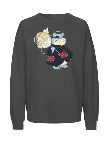 Relax Akatsuki - snorlax akatsuki shirt, shinobi snorlax t-shirt, anime mashup graphic tee, red cloud ninja cloak, sleeping pokemon ninja, akatsuki snorlax apparel, hidden mist headband shirt, samehada sword graphic, funny anime crossover top, minimalist anime streetwear, pocket monster ninja art, japanese pop culture clothing, otaku gift ideas, snorlax fan merchandise, ninja organization t-shirt, epic anime power up shirt, blue and navy anime design, gamer lifestyle apparel, legendary shinobi t-shirt - Fairtrade Sweatshirt