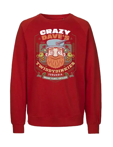 Crazy Dave Fertilizer Vintage - plants vs zombies, garden warfare, pvz, peashooter, sunflower, potato mine, frijol, video game, gaming, gamer, zombie, crazy dave, neighborville, super brainz, dr zomboss - Fairtrade Sweatshirt