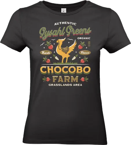 Gysahl Greens Emblem Vintage - fantasy, tifa lockhart, gysahl greens, Kupo, Kweh, avalanche, midgar, Cloud, Villain, video game, fat chocobo, final - Standard T-Shirt (Frauen)