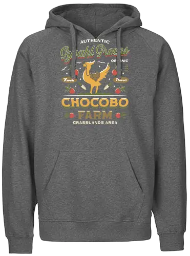 Gysahl Greens Emblem Vintage - fantasy, tifa lockhart, gysahl greens, Kupo, Kweh, avalanche, midgar, Cloud, Villain, video game, fat chocobo, final - Fairtrade Hoodie