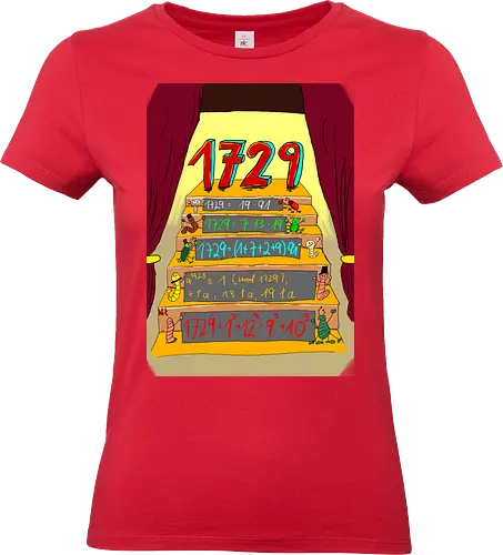Die Zahl 1729 - Mathematik, Zahlentheorie - Standard T-Shirt (Frauen)
