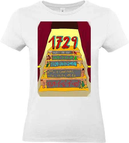 Die Zahl 1729 - Mathematik, Zahlentheorie - Standard T-Shirt (Frauen)