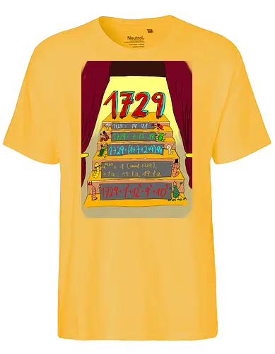 Die Zahl 1729 - Mathematik, Zahlentheorie - Fairtrade T-Shirt