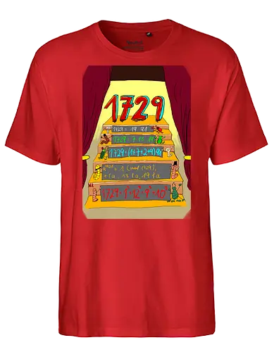 Die Zahl 1729 - Mathematik, Zahlentheorie - Fairtrade T-Shirt