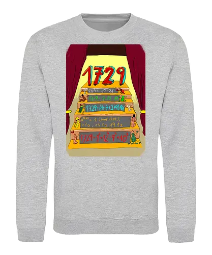 Die Zahl 1729 - Mathematik, Zahlentheorie - Sweatshirt