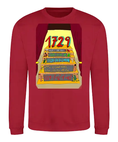 Die Zahl 1729 - Mathematik, Zahlentheorie - Sweatshirt