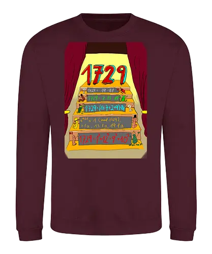 Die Zahl 1729 - Mathematik, Zahlentheorie - Sweatshirt
