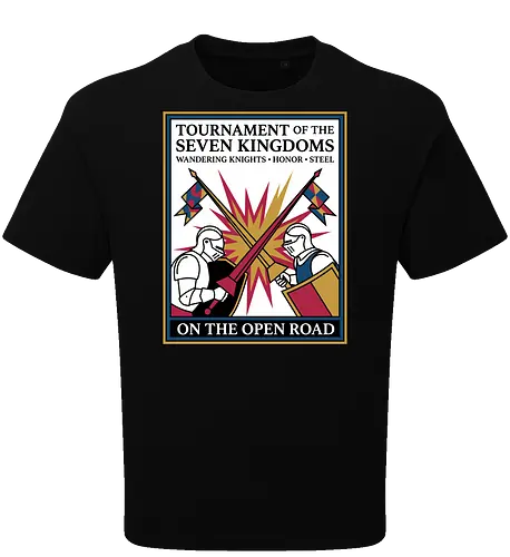 Retro Knight Duel Graphic