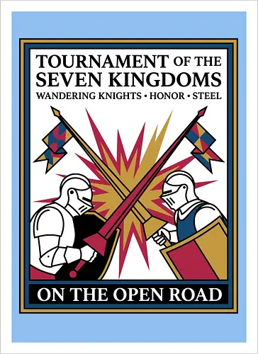 Retro Knight Duel Graphic