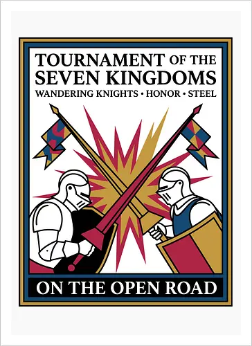 Retro Knight Duel Graphic