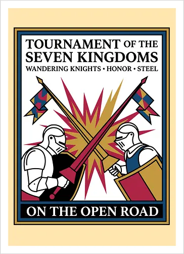 Retro Knight Duel Graphic