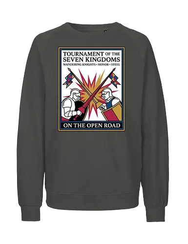 Retro Knight Duel Graphic - Fairtrade Sweatshirt