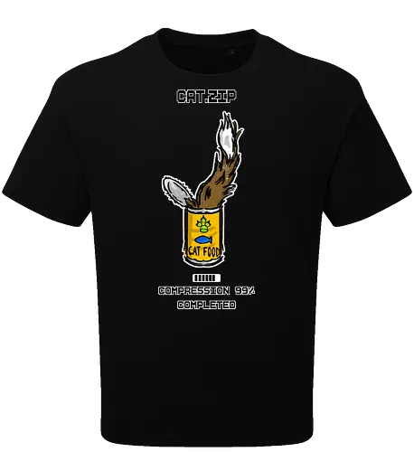 Lustige Geek-Katze für Food- und Computer-Nerds