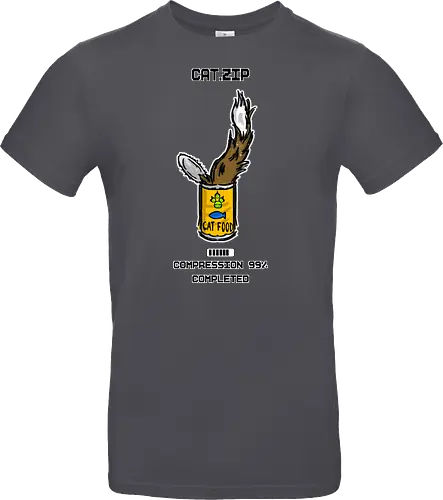 Lustige Geek-Katze für Food- und Computer-Nerds