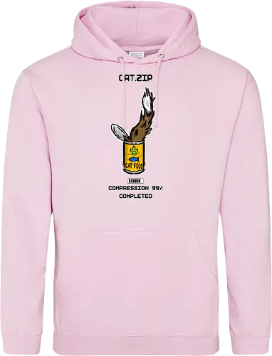 Lustige Geek-Katze für Food- und Computer-Nerds