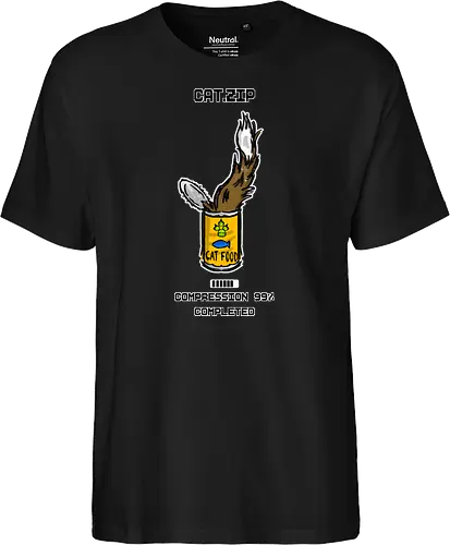 Lustige Geek-Katze für Food- und Computer-Nerds