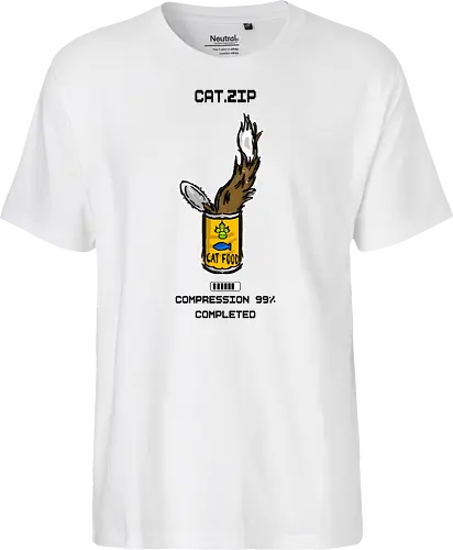 Lustige Geek-Katze für Food- und Computer-Nerds