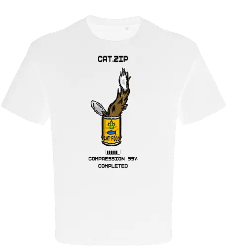 Lustige Geek-Katze für Food- und Computer-Nerds