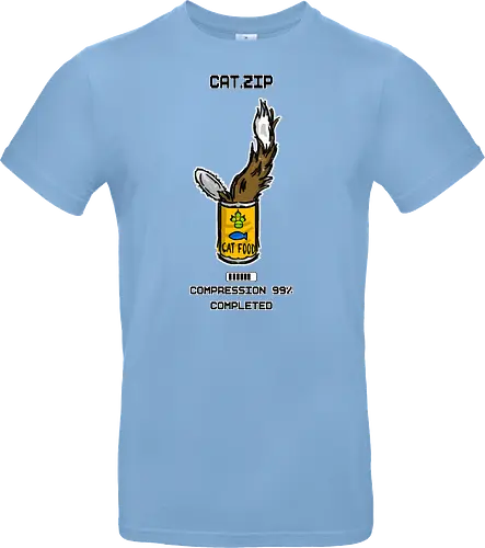 Lustige Geek-Katze für Food- und Computer-Nerds