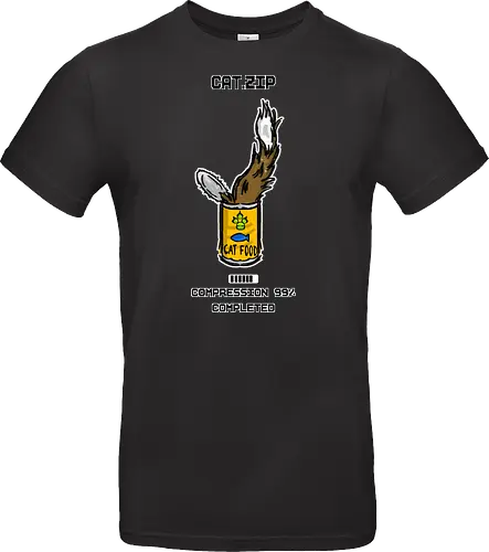 Lustige Geek-Katze für Food- und Computer-Nerds