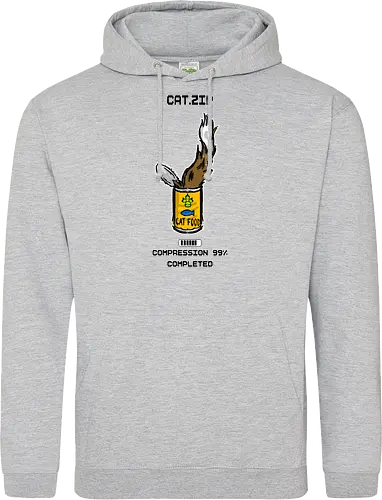 Lustige Geek-Katze für Food- und Computer-Nerds