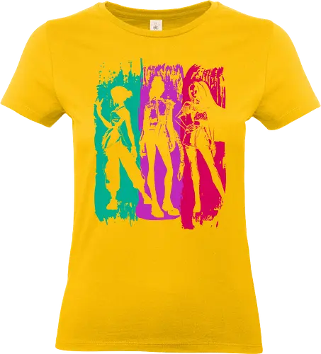 Demon hunter brushstrokes - anime, manga, japan, japanese art, demon hunters, k pop demon hunters, derpy, saja boys - Standard T-Shirt (Frauen)