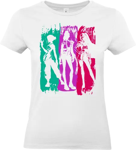 Demon hunter brushstrokes - anime, manga, japan, japanese art, demon hunters, k pop demon hunters, derpy, saja boys - Standard T-Shirt (Frauen)