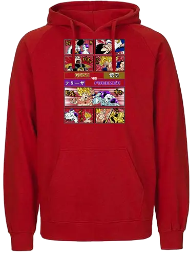 Goku vs Freezer - dragon ball z, goku, frieza, goku vs frieza, anime battle, legendary fight, shonen anime, manga anime, japanese anime, anime art - Fairtrade Hoodie