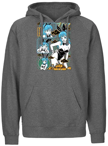 Bulma - Dragon, bulma, bulma briefs, anime girl, classic anime, manga anime, japanese anime, anime art, otaku style - Fairtrade Hoodie