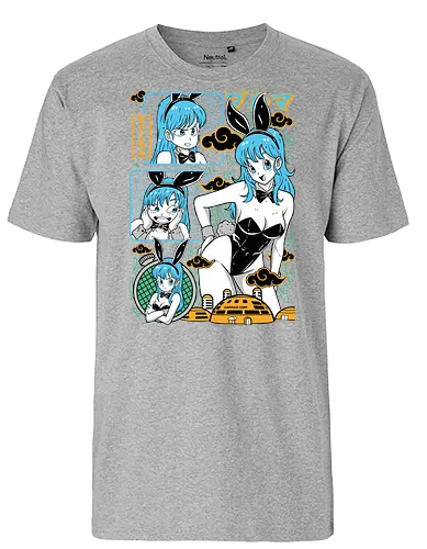 Bulma - Dragon, bulma, bulma briefs, anime girl, classic anime, manga anime, japanese anime, anime art, otaku style - Fairtrade T-Shirt
