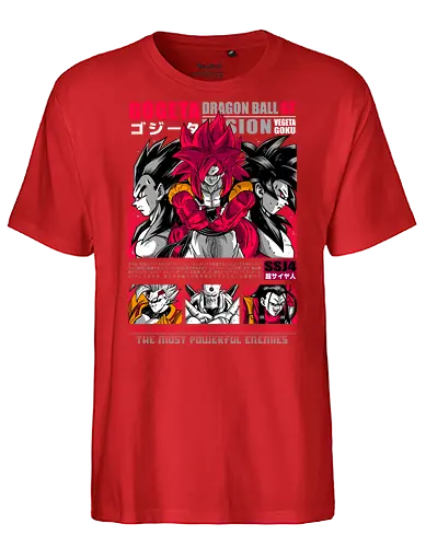 Gogeta ssj4 - dragon ball gt, gogeta ssj4, super saiyan 4, anime fusion, shonen anime, manga anime, japanese anime, anime art, otaku style - Fairtrade T-Shirt
