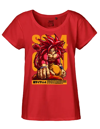 Goku ssj4 - dragon ball gt, goku ssj4, super saiyan 4, anime character, shonen anime, manga anime, japanese anime, anime art, otaku style - Fairtrade Girl Shirt